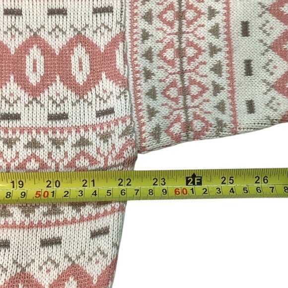 Vintage fair isle geometric kint sweater by Christopher & Banks  Size Large - Picture 4 of 7